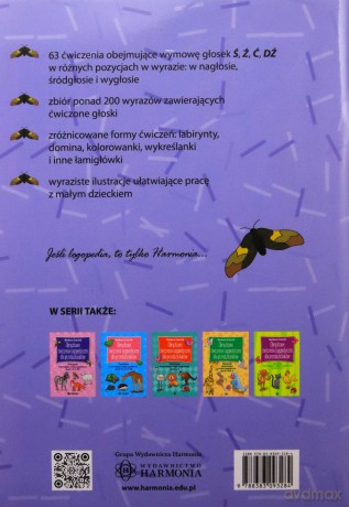 Obrazkowe ćwiczenia logopedyczne dla przedszkolaków - Ś, Ź, Ć, DŹ - Barbara Czarnik [KSIĄŻKA]