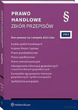 Prawo handlowe Zbiór przepisów [KSIĄŻKA]