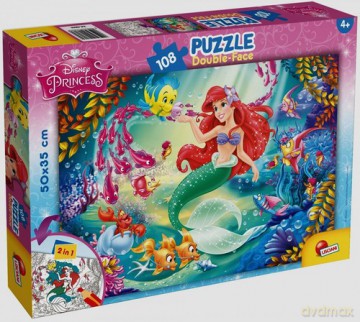Puzzle dwustronne 108 el. Księżniczki [PUZZLE]