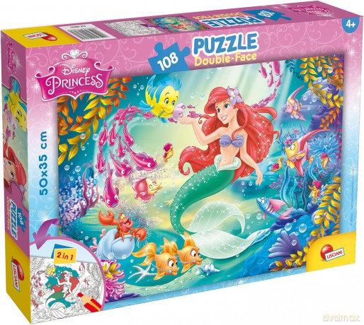 Puzzle dwustronne 108 el. Księżniczki [PUZZLE]