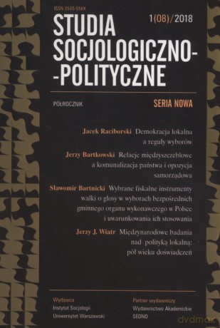 Studia Socjologiczno-Polityczne 1/08/2018 [KSIĄŻKA]