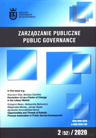 Zarządzanie Publiczne 2 (52) 2020 [KSIĄŻKA]