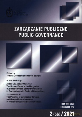 Zarządzanie Publiczne 2 (56) 2021 [KSIĄŻKA]