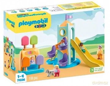 PLAYMOBIL Zestaw z figurkami 1.2.3 71326 Wieża przygód i budką z lodami