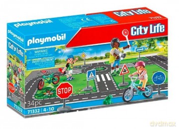 PLAYMOBIL Zestaw z figurkami City Life 71332 Kurs rowerowy