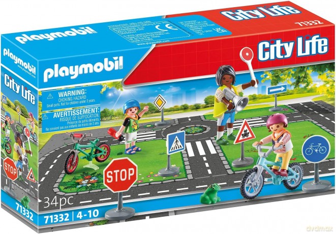 PLAYMOBIL Zestaw z figurkami City Life 71332 Kurs rowerowy