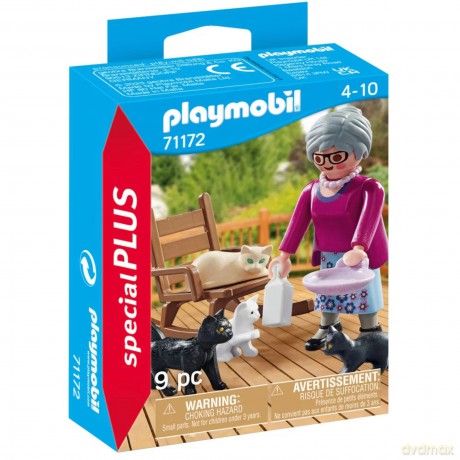 PLAYMOBIL Zestaw z figurkami Special Plus 71172 Babcia z kotkami