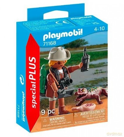 PLAYMOBIL Zestaw z figurką Special Plus 71168 Badacz z aligatorem