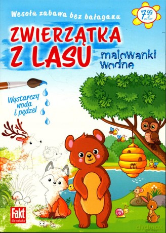 Zwierzątka z lasu. Malowanki wodne [KSIĄŻKA]