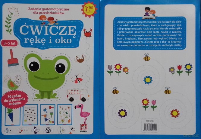 Ćwiczę rękę i oko. Zabawy grafomotoryczne dla przedszkolaków 3-5 lat. Fakt dzieciom 3/2020 [KSIĄŻKA]