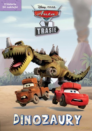 Dinozaury. 2 serialowe historyjki z naklejkami. Disney Pixar Auta w trasie [KSIĄŻKA]