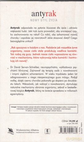 Antyrak. Nowy styl życia - David Servan-Schreiber [KSIĄŻKA]