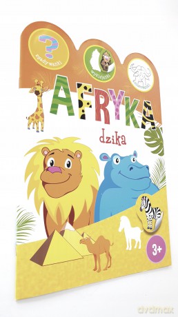 Afryka dzika. Zgadywanki, wyklejanki, kolorowanki - Ewa Gorzkowska-Parnas [KSIĄŻKA]