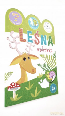 Leśna wędrówka. Zgadywanki, wyklejanki, kolorowanki - Ewa Gorzkowska-Parnas [KSIĄŻKA]