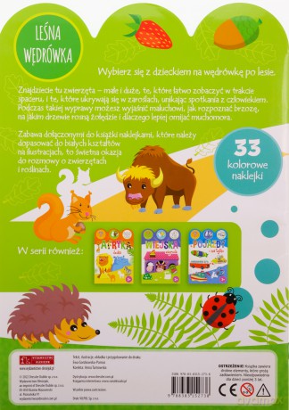 Leśna wędrówka. Zgadywanki, wyklejanki, kolorowanki - Ewa Gorzkowska-Parnas [KSIĄŻKA]