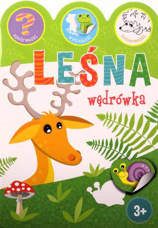 Leśna wędrówka. Zgadywanki, wyklejanki, kolorowanki - Ewa Gorzkowska-Parnas [KSIĄŻKA]