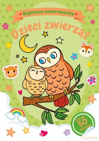 Bajeczna kolorowanka. Dzieci zwierząt - Natalia Berlik [KSIĄŻKA]