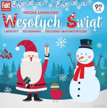 Wesołe łamigłówki. Wesołych Świąt [KSIĄŻKA]
