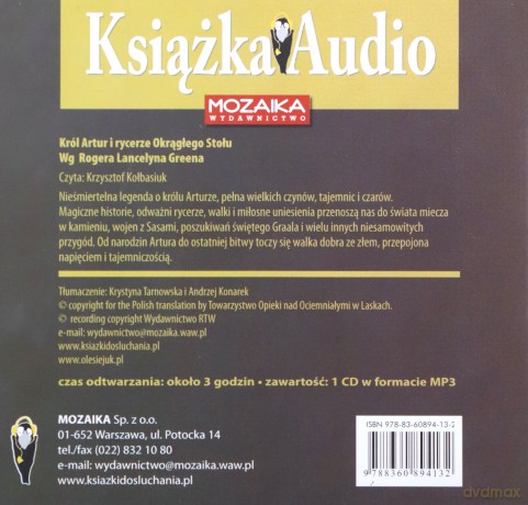 Król Artur i rycerze Okrągłego Stołu - wg. Rogera Lancelyna Greena [AUDIOBOOK]