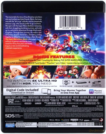 The Super Mario Bros. Movie (Super Mario Bros: Film) [Blu-Ray 4K]+[Blu-Ray]