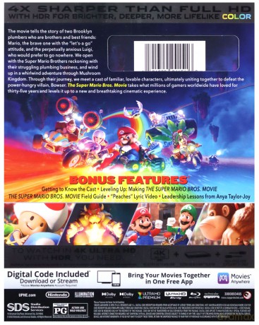 The Super Mario Bros. Movie (Super Mario Bros: Film) [Blu-Ray 4K]+[Blu-Ray]