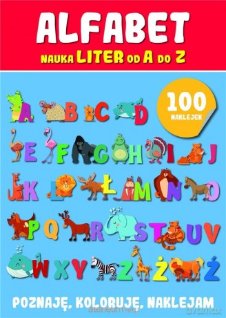 Alfabet. Nauka liter z naklejkami [KSIĄŻKA]