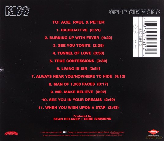 Kiss: Gene Simmons (Wersja Zremasterowana) [CD]