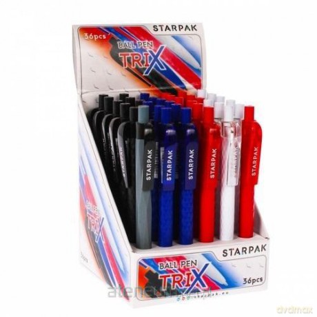 Długopis automatyczny 0,7 niebieski Trix (36 szt)