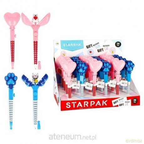 Długopis zamykany Gift miś, kot (24 szt)