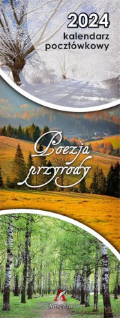 Kalendarz 2024 pocztówkowy Poezja przyrody [KALENDARZ]
