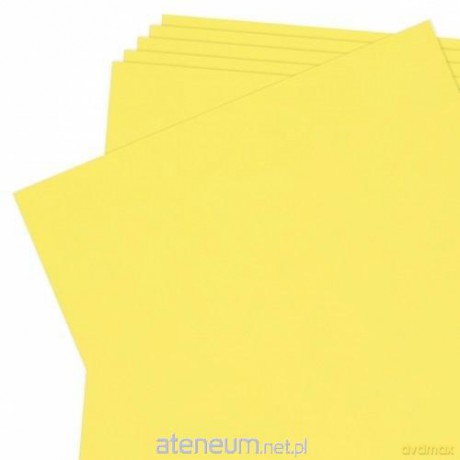 Karton ozdobny A1 cytrynowy 180g 20 szt