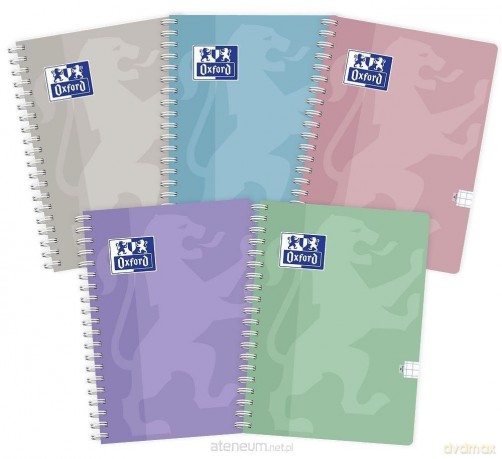Kołozeszyt A4/80K kratka Touch Pastel (5 szt)