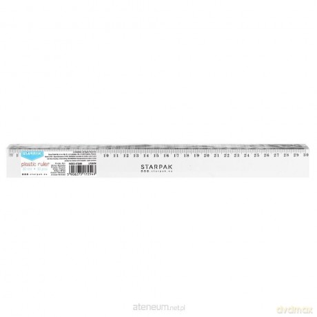 Linijka plastikowa 30 cm (10 szt)