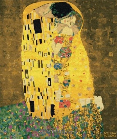 Malowanie po numerach - Pocałunek Klimt 40x50 cm