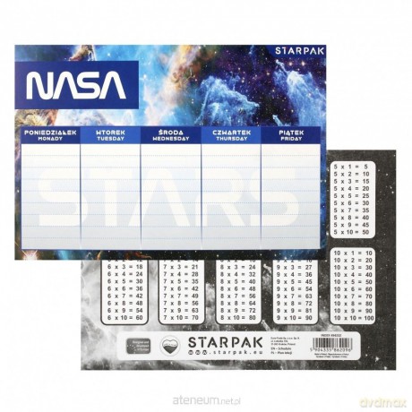 Plan lekcji z tabliczką mnożenia NASA (25 szt)