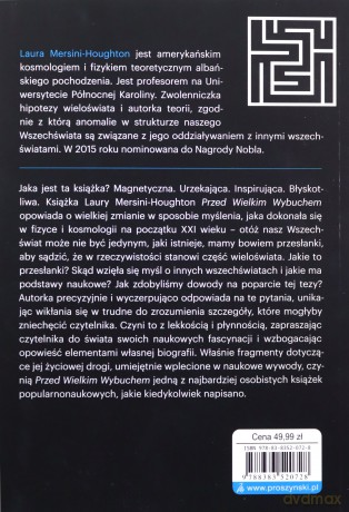 Przed Wielkim Wybuchem - Laura Mersini-Houghton, Urszula Seweryńska, Mariusz Seweryński [KSIĄŻKA]