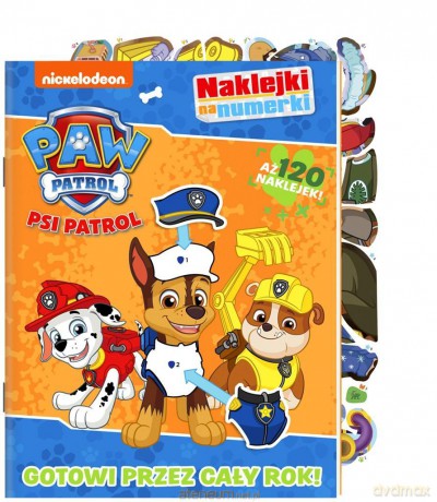 Psi Patrol. Naklejki na numerki cz.4 Gotowi przez cały rok [KSIĄŻKA]
