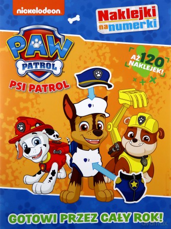 Psi Patrol. Naklejki na numerki cz.4 Gotowi przez cały rok [KSIĄŻKA]