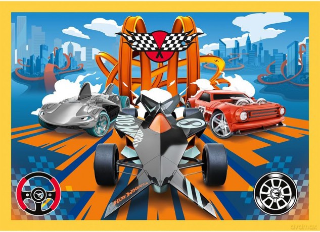 TREFL 4w1 Pojazdy Hot Wheels [PUZZLE]