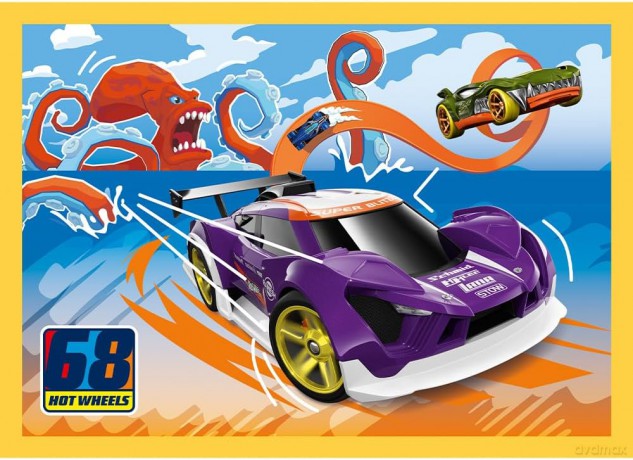 TREFL 4w1 Pojazdy Hot Wheels [PUZZLE]