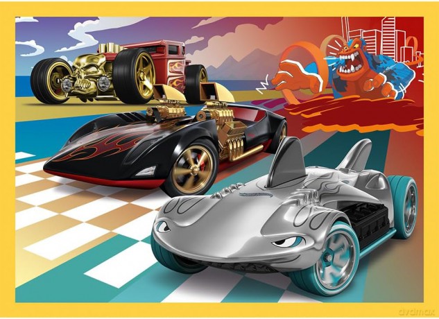 TREFL 4w1 Pojazdy Hot Wheels [PUZZLE]