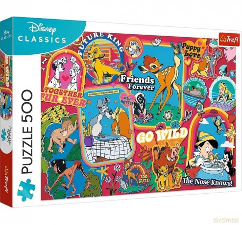 TREFL 500 el. Disney: Na przestrzeni lat [PUZZLE]