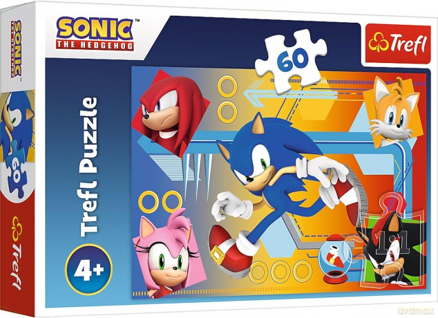 TREFL 60 el. Sonic w akcji [PUZZLE]