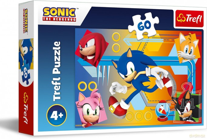 TREFL 60 el. Sonic w akcji [PUZZLE]
