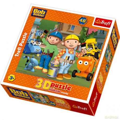 TREFL 48  Malowanie - Bob Budowniczy 3D (35743) [PUZZLE]