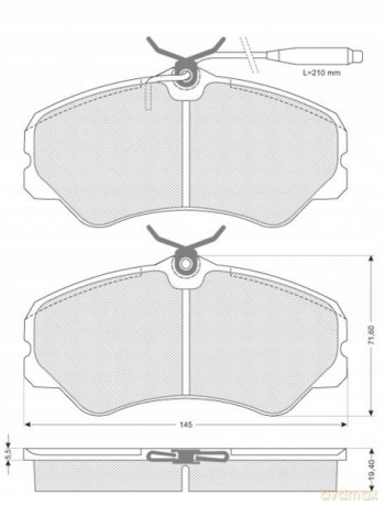 Klocki hamulcowe Starline BD S172 starline Peugeot Fiat Citroen Alfa Romeo