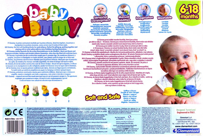 CLEMENTONI Klocki Clemmy Zwierzęta 14773 [KLOCKI]