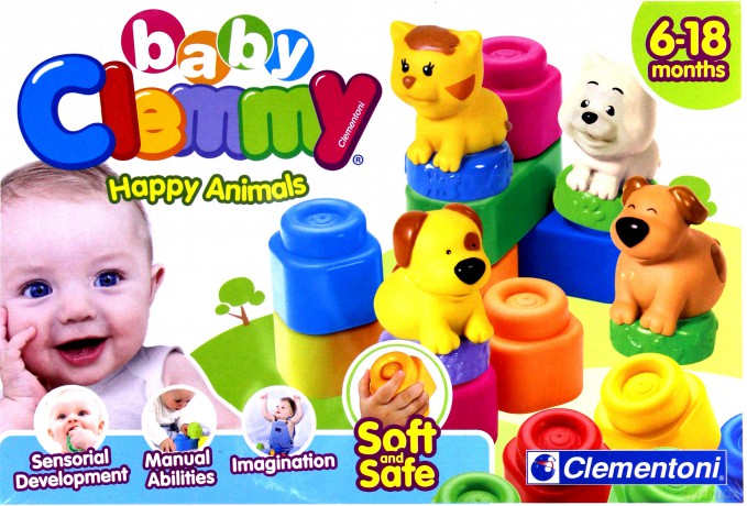 CLEMENTONI Klocki Clemmy Zwierzęta 14773 [KLOCKI]