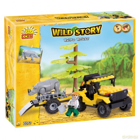 COBI Wild Story Ratowanie Nosorożca 150 22151 [ZABAWKA]