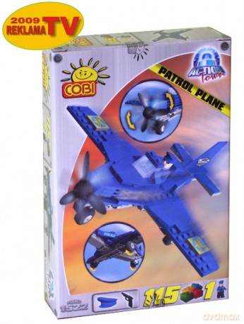 COBI CITY; SAMOLOT POLICYJNY 115 KL. 1522 [KLOCKI]